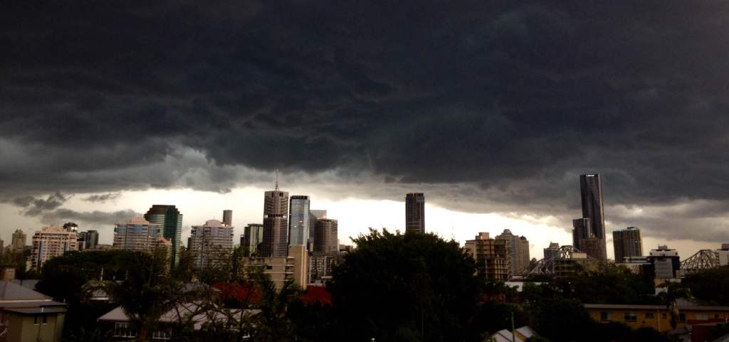 Storms over Brisbane from my grandma's roof.